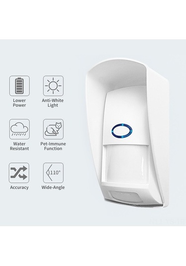 Moly Yunboo Ct70 Kablosuz 25kg Evcil Hayvan Engeli Pır Sensörü - 12m Algılama, 110 Geniş Açılı Güvenlik Alarmı