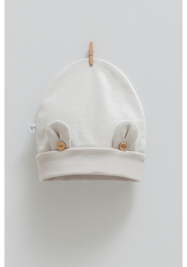 Cute Bear Detaylı Bere Gri