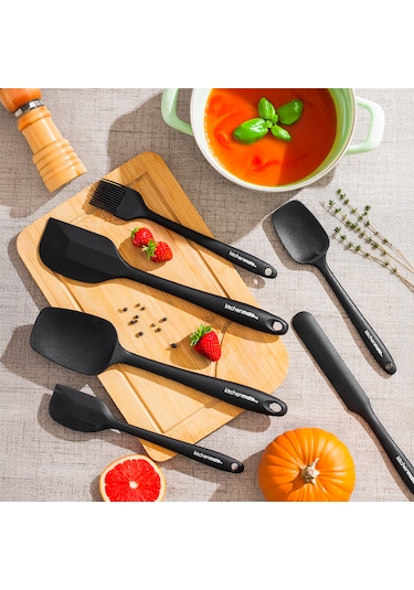 Perotti 15675 Kitchenmate Juan Black 6 Parça Silikon Spatula Seti