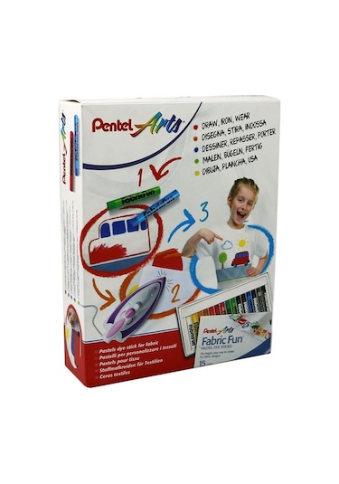 Pentel Kumaş Pasteli Boyama Seti Pts15-Nm10