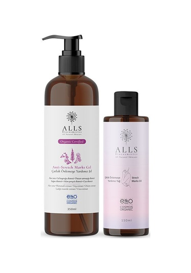 Alls Biocosmetics Stretch Mark Çatlak Jel 350 ML + Çatlak Yağ 150 ML