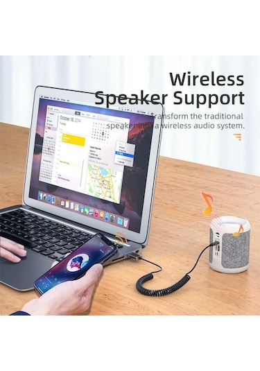 Essager Aux Bluetooth Mikrofonlu 3.5mm 5.0 Verici Araç Kiti