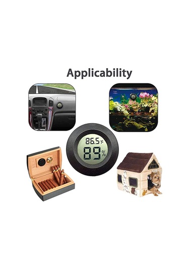 Springsun İç Mekan Sensörlü Termometre & Nem Ölçer: -0 C-50 C %10-%99 Rh - Ev, Sera, Bodrum, Evcil Hayvanlar