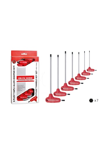 7 Parça T Saplı Torx Allen Anahtar Seti