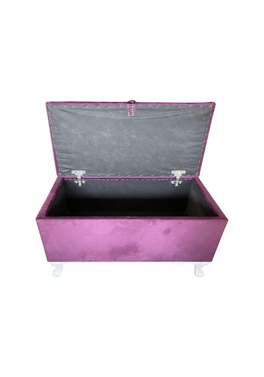 Sandıklı Puf(Bench)-Ayakucu Pufu-80cm-Kadife Kumaş-Tek Parça