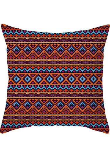 Yeni Sade Tarzda Baskılı Yastık Kılıfı No.41 Ekru