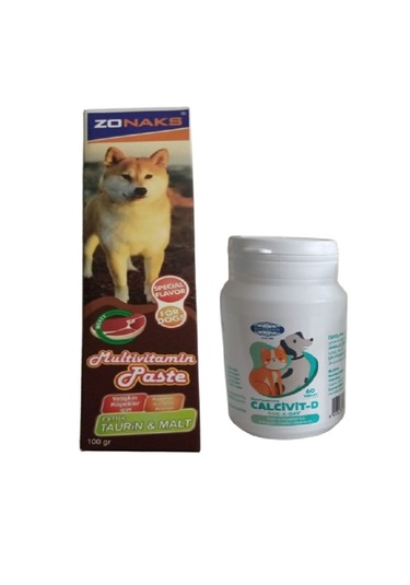 Zonaks Köpeklerini İçin Vitamin & Aminoasit İçerikli Pasta 100 Gr Ve Calcivit