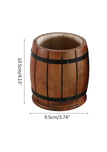 Ganzhoushop 2x/set Kalem Saklama Düzenleyici Şık Ahşap Kalemlik Ofis Masası Düzenleyici Makyaj Fırçası Saklama Kutusu Kalemlik Hediye Beyazretro