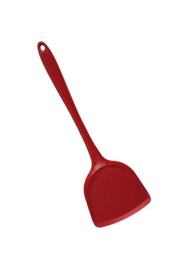 Kosona Yüksek Isıya Dayanıklı Silikon Spatula - Anti Yapışkan, El Tutması Kolay, Çok Amaçlı Mutfak Gereci Kırmızı