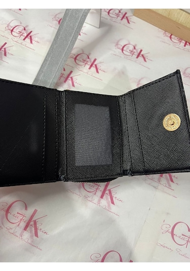 Bonita Yazılı Cüzdan Çok Bölmeli Miuyazılı Siyah