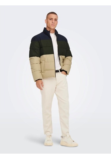 Only & Sons Onsmelvın Lıfe Puffer Jacket Otw Vd Lacivert 001