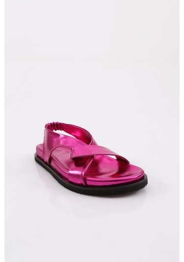 Dgn 3040 Kadin Çapraz Bantli Sandalet 3040-2261-R13812 Fuşya