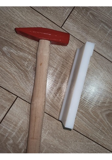 Laminant Parke Polyamid Döşeme Çakma Takozu 2cm 17cm Ve 500gr Çekiç
