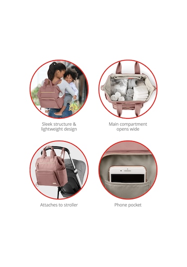 Skip Hop Main Frame El Çantası Pembe