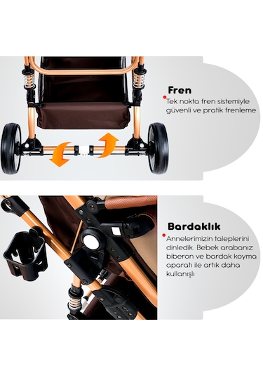 Baby Home 945 Travel Sistem Bebek Arabası + 505 Bebek Sepeti