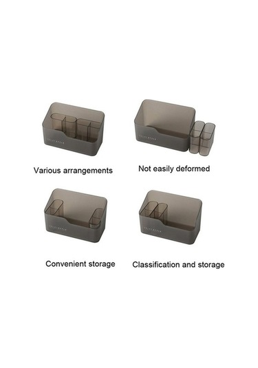 Tongxida Bosphorusboutique Siyah Sıralama Ruj Rafı Masaüstü Küçük Kozmetik Eu Dolap 2+1 Aynalı Depolama Sistemi Diğer