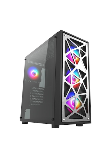 Vento VG12AL 850W 80+ Bronz Gen5 4x120MM Rgb Fan Temperli Cam Usb Midi Tower Bilgisayar Kasası