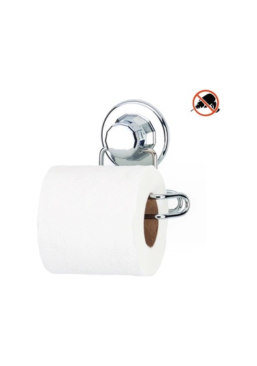 Banyo Köşe Rafı Tek Katlı Şampuanlık Vidalı + Vakumlu Tuvalet Kağıtlık Krom
