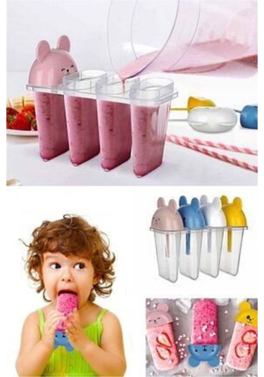 4'lü Pratik Dondurma Kalıbı Meybuz Yapma Kabı