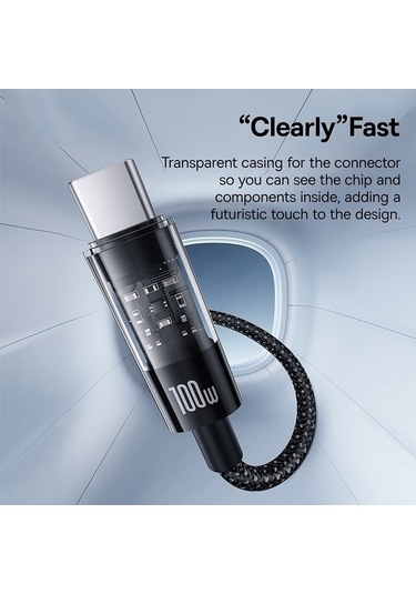 Pazly High-speed Charging Cable Baseus Cd Serisi Pd 00100w Usb-c Type-c 1m Length
