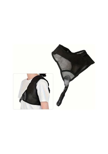 Fochsia Siyah Ayarlanabilir Okçuluk Göğüs Koruyucu Nefes Alabilir Ağ Yapılı Yumuşak Polyester