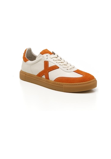 Sneaker Günlük Kadın Mar-25y-192-3030 John May Orange Süet-bej Cilt-orange Süet Orange Turuncu