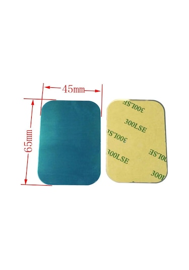Goldenqian 10 Adet 10mm 15mm 20mm 25mm 30mm 35mm 40mm Metal Plaka Disk Demir Sac Mıknatıs Cep Telefon Tutucu 65x45mm 65x45mm