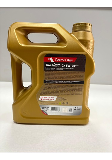 Maxima Cx 5w-30 Plus 4l Motor Yağı Üretim Tarihi 2025
