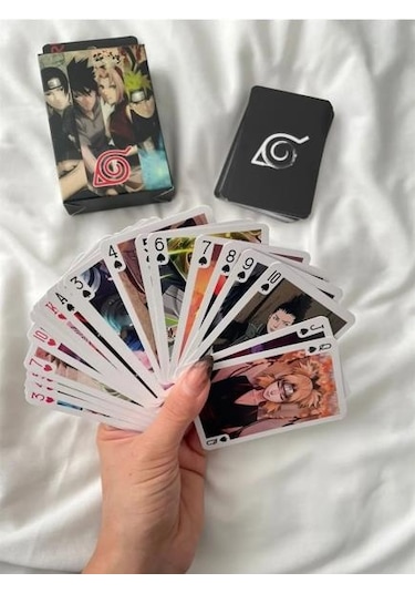 İskambil Kağıdı Animenaruto Poker Oyun Kartı 54 Adet