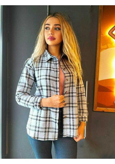 Over Kesim Gömlek Ceket Bebe Mavı