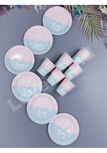 Love Land Cinsiyet Partileri İçin Tek Kullanımlık Parti Takımı 12 Kişilik 178942133 Diğer