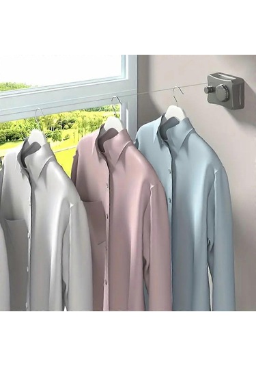 Ganzhoushop Invisibles Teleskopik Çamaşır Askısı Ev Balkonları İçin Yerden Tasarruf Sağlayan Sarkmayan Çamaşır Askısısiyah Çok Renkli