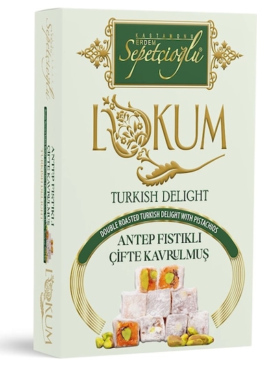 Antep Fıstıklı Çifte Kavrulmuş Lokum 240g