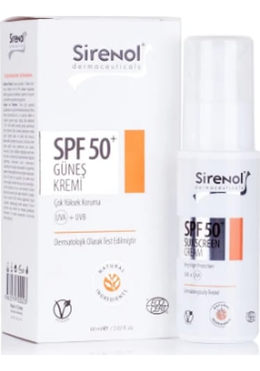 Sirenol Doğal Cadı Fındığı Mineral Güneş Kremi Spf 50+ 60 ML