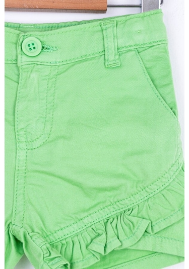 Xo Kids Kız Fırfırlı Şort 9 Ay - 2 Yaş 54716 Ksrt02012 Yeşil