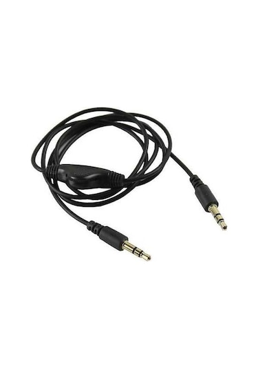 Besthome1 2 Adet 3.5mm Siyah Kulaklık Uzatma Kablosu - Ses Kontrol, Mp3 & İpod İçin