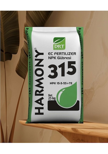 Npk Damlama Gübresi Harmony 15-05-25+te Suda Çözünür Gübre 25 Kg