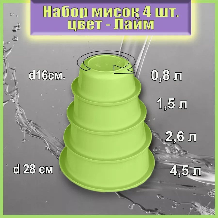 Lpm Derin Kase Limun, 4'lü Set, 4500 - 800 Ml 181593753
