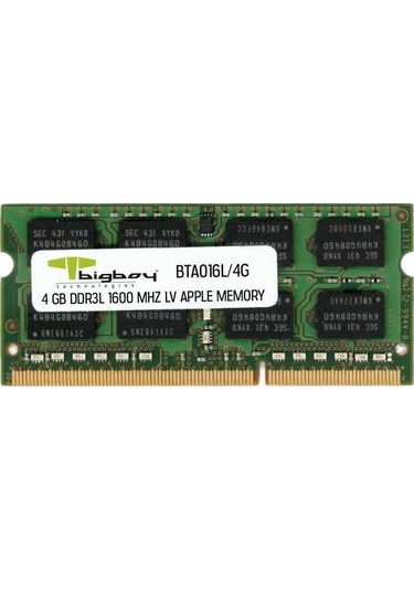 Bigboy BTA016L/4 4 GB DDR3L 1600 MHz CL11 Mac Uyumlu Notebook Bellek