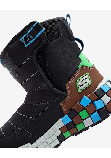 Skechers Megacraft 3.0 Büyük Erkek Çocuk Siyah Spor Ayakkabı 402184l Bkbr Siyah