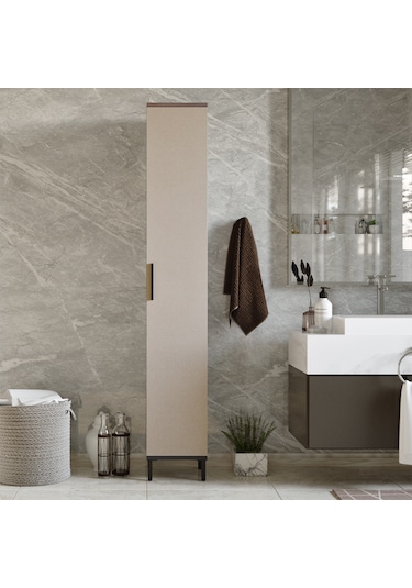 Robin Home Gloria Çok Amaçlı Dolap Banyo Dolabı Mutfak,Ofis,Kiler (484880395) Bej