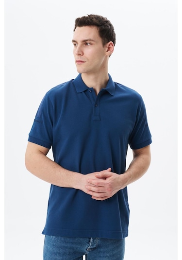 AR-MA Arma Erkek Regular Fit % 100 Pamuk Pike Polo Yaka Tişört Y29374355202 İndigo
