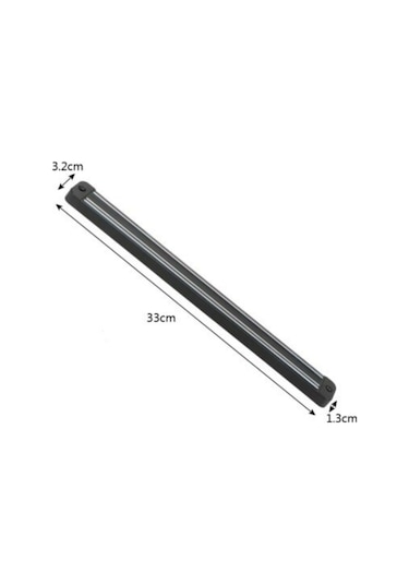 Paslanmaz Mıknatıslı Duvar Bıçak Askısı Standı 33Cm