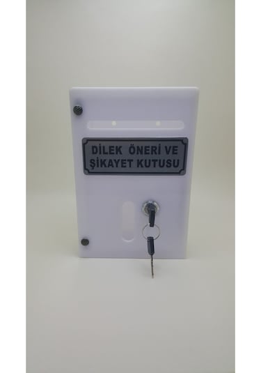 Küçük Pleksi Dilek Öneri Şikayet Kutusu Yazılı