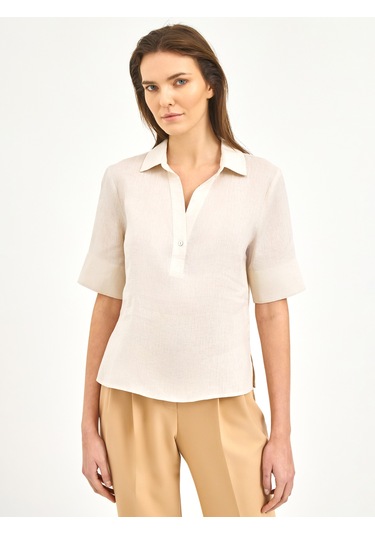 Karaca Kadın Regular Fıt Gömlek-bej 12.25s.04.017 Bej
