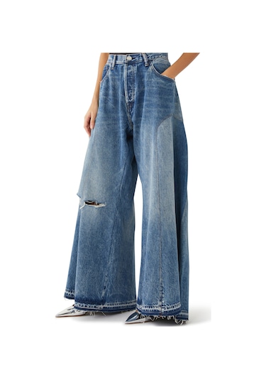 Mrs. Keepa Kısa Paça Kot Pantolon Mavi