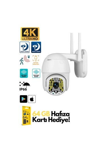 360 Iç Mekan Wifi Ip Güvenlik Kamera Gece Görüş Sensörlü Hareket Duyarlı 1080p 4k Ip Kamera Blm-05