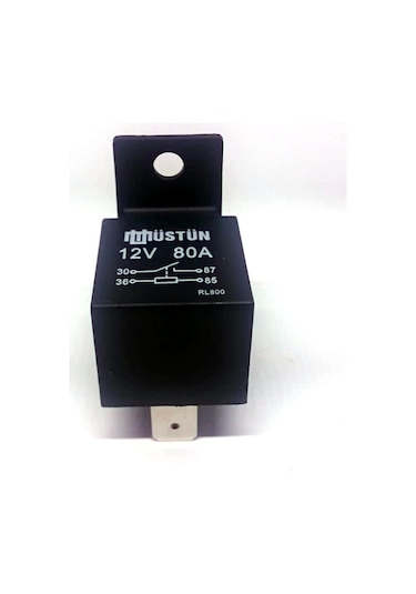 Mini Röle 12V 80A Güç Rölesi 4 Fişli Üstün Rl800