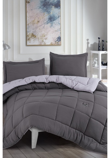 Elart Violet Comfort Uyku Seti Çift Kişilik Antrasit Antrasit