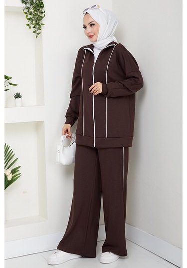 Biyeli Oysho İkili Takım 1608 - Kahve Kahverengi